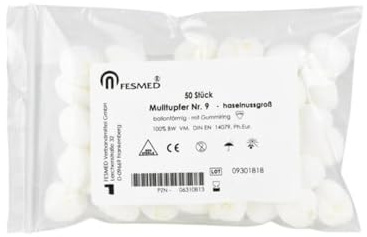 MULLTUPFER Nr.9 9x12 cm masch.ballonf.unster.1lag. 50 St