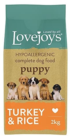 Lovejoys Hypoallergenic Complete Dry Puppy Food Turkey and Rice, 2 kg (Pack of 1)