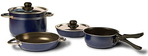 Beaver Brand 0420B BLUE SKY 20 Batteria di Pentole Antiaderenti da viaggio