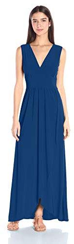Star Vixen Damen Ärmelloses Surplice Tulpenrock Empire Band Maxikleid, königsblau, Groß