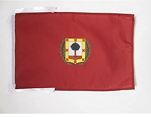 AZ FLAG - Drapeau Province de Biscaye - 45x30 cm - Pavillon Vizcaya Au Pays Basque 100% Polyester Avec Deux Cordelettes - 20g