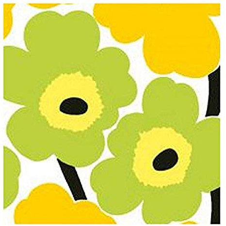 Marimekko Unikko Papierservietten Lunch gelb