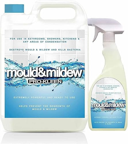 5L + 750ml of Pro-Kleen Mould & Mildew Remover, Killer & Cleaner Super Concentrate Spray