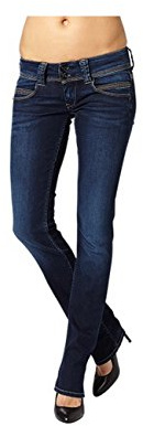 Pepe Jeans Damen Venus Jeans Regular Fit Low Waist Authentic Rope