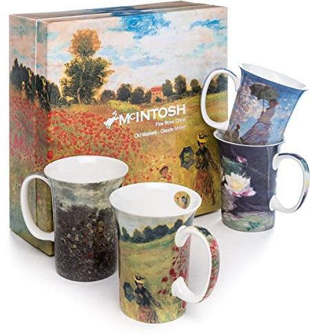 Bone China Monet Art Mugs Set by ComputerGear