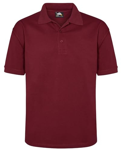 ORN Polo Shirt for Men Adult, Heavyweight Polo T-Shirt for Work & Casual Wear, Hard-Wearing Premium Quality Mens Workwear Poloshirt, 1150-Burgundy, M