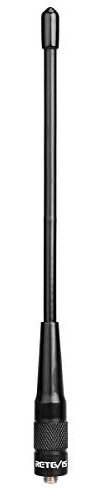 Retevis RHD701 Walkie Talkie Antenna VHF/UHF Compatibile con Baofeng UV-5R Plus BF-88E UV-5RTP BF-888S UV-5RA UV-5RB UV-5RC Retevis RT5 RT5R RT5RV RT86 Dual Band SMA-F Antenna ad alto guadagno (1