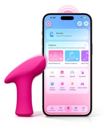 LOVENSE Ambi Mini Vibration für Frauen, Bullet Vibratoren mit APP IPX7 | Leistungsstarke Vibration, griffiger Griff, körpersicheres Silikon, IPX7 wasserdicht, wiederaufladbar