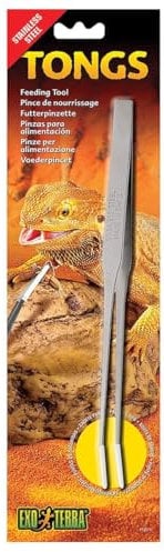 Exo Terra PT2075 Tongs feeding tool, Futterpinzette, Fütterungszange, aus hochwertigem Edelstahl, 1 Stück (1er Pack)