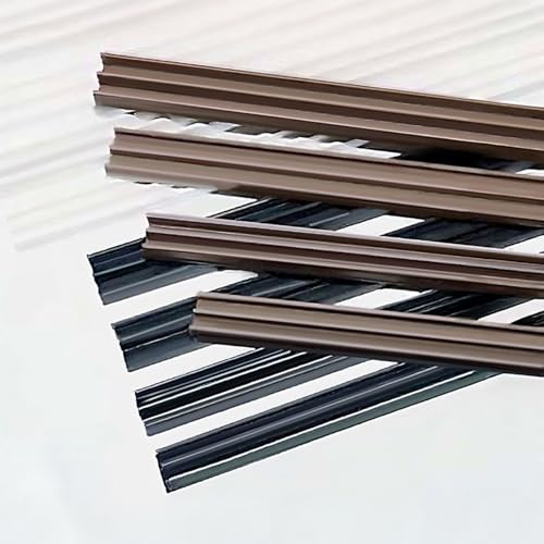Glasführungsprofil für 6 mm Glas, unten Stückelung 1m Stück, Farbe Weiß