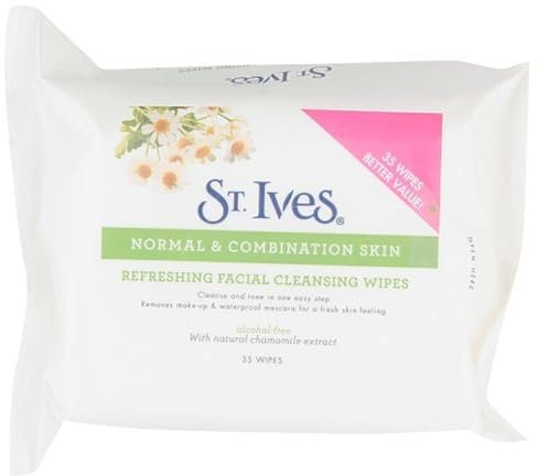 St. Ives Erfrischende 4 in 1 Gesichtsreinigung 35 Wipes Pack für alle Hauttypen W. ..