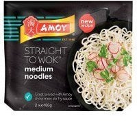 Amoy Straight to Wok Medium Noodles 2 x 150g