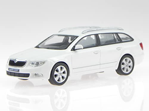 Abrex Skoda Superb 2 Combi Candy Weiss Modellauto 143AB-015E 1:43