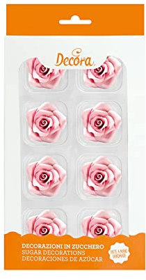 Decora 0500372 Confezione da 8 Rose Medie Rose
