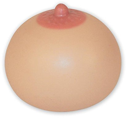 Close Up Knetball Brust Antistress-Squeezie Boobs (Hautfarben, Polyurethan (PU), Kid, Teenager, Erwachsenenspaß, Brust-Stressball, Antistress-Figur)
