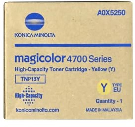 Konica Minolta A0X5250 magicolor 4750 Tonerkartusche hohe Kapazität 6.000 Seiten 1er-Pack, gelb