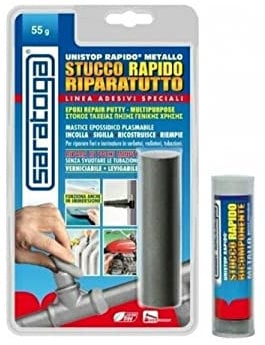 Unistop rapido riparatutto 55gr stucco epossidico bicomponente in blister