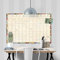 banjado® Wandkalender abwischbar aus Glas 60x40 cm/Jahresplaner abwischbar mit Motiv Verrückte Welt/langlebiger Jahreskalender, Urlaubsplaner & Familienplaner abwischbar