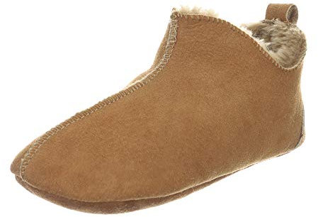 der-Fellmann Lammfell Hausschuhe Mokassin Bali Cognac Schuhgröße EUR 37