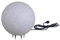Trango 400G Gartenkugel IP65 Kugelleuchte 40cm Ø in Granitstein-Optik mit je 5 Meter Zuleitungskabel & E27 Fassung Kugellampe, Gartenleuchte, Außenleuchte, Außenlampe ohne Leuchtmittel
