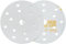 INDASA Rhynogrip White Line Scheiben D150 15 Loch - Excenter Schleifscheiben 150mm - Klett Scheibe - Profi Schleifpapier