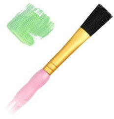 Nowells Royal Black Bristle Flat Brush - Artist Paint Brush - R9750-3/4Inch