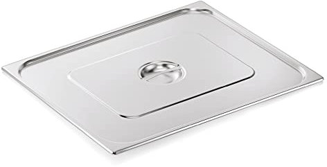 WAS 7021 001 Chromnickelstahl Deckel für Serie 70 Gastronormbehälter, 2/1 GN
