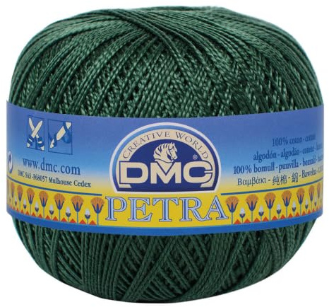 DMC 993A-5-05500 Häkelgarn, Cotton, 05500 Grün, 5, 400 meter