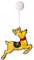 Star LED-Rentier-Lampe, Plastik, ca. 28 x 18 cm, batteriebetrieben, mit Saugnapf