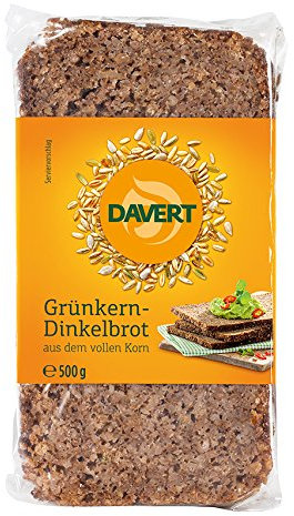 Davert Grünkern-/Dinkelbrot 6er Pack (6 x 500 g) - Bio