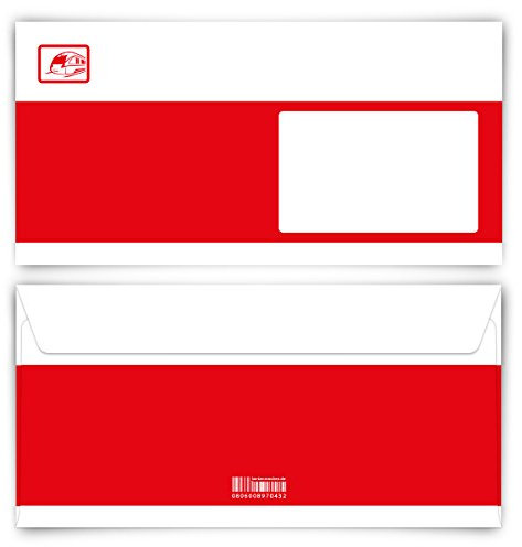 Briefumschläge (30 Stück) DIN Lang - Bahnkarte Ticket