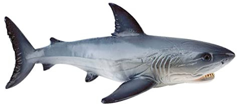 Bullyland 67410 - Spielfigur Weißer Hai, ca. 11,6 cm große Tierfigur, detailgetreu, PVC-frei, ideal als kleines Geschenk für Kinder ab 3 Jahren