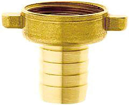 Geka 54GSB Schlauchverschraubung 2/3 IG G 1 1/4 Zoll 25mm aus Messing, Gold, 18 x 8 x 13 cm