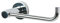Spirella WC Rollenhalter Atlantic Edelstahl Toilettenpapierhalter Klopapierhalter zum kleben oder Bohren, 17,5x6,5