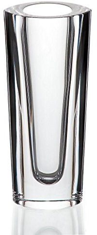 Rosenvase Vase Blumenvase Starlight Oval Transparent H 17,5 cm Kristallglas Tischvase