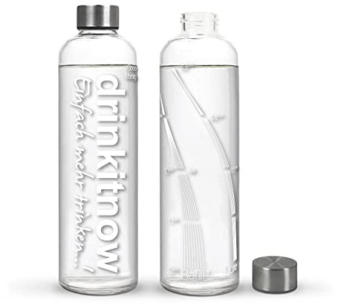 Drinkitnow bidon 1 litre avec logo blanc