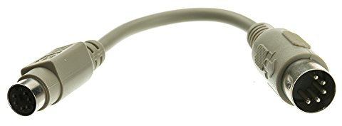 CableWholesale Adaptateur PS/2 vers clavier, MiniDin6 (PS/2) femelle vers DIN 5 (at) mâle, 15,2 cm