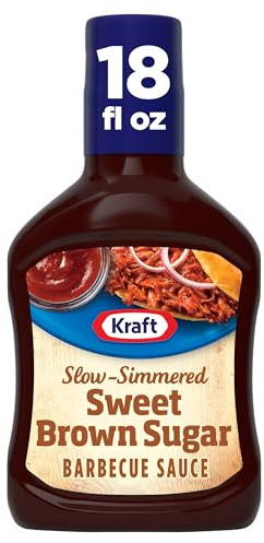 Kraft Sweet Brown Sugar Slow-Simmered Barbecue BBQ Sauce, 18 oz Bottle