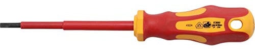 BGS VDE cacciavite a testa piatta, 4 x 100 mm, 1 pezzi, 4924