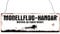 Interluxe Türschild Holzschild MODELLFLUG-Hangar Modellbau Club Modellflieger RC-Pilot Shabby Geschenk Dekoration