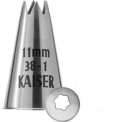 Original Kaiser Sterntülle 11 mm, Spritztülle, Edelstahl rostfrei, falz- und randfrei