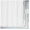 Spirella 1 Schimmel Duschvorhang-Anti-Bakteriell, waschbar, wasserdicht-Polyester, „Primo “ 180x180cm Weiß, White, 180 x 180 cm