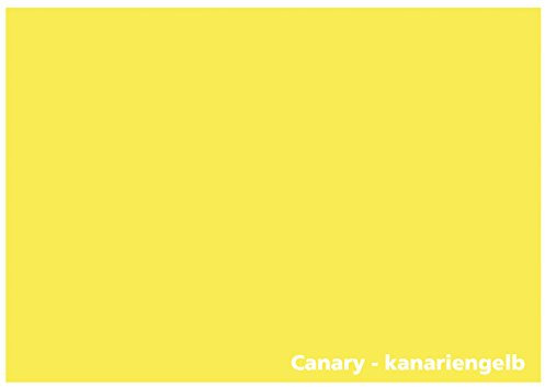 Tonkarton - Tonpapier - Tonzeichenpapier - 100 Blatt DIN A5-160g/m² Farbe: Canary-kanariengelb (22810)