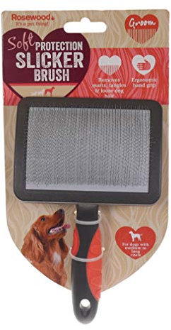Rosewood Soft Protection Slicker Brush for Dogs, Large