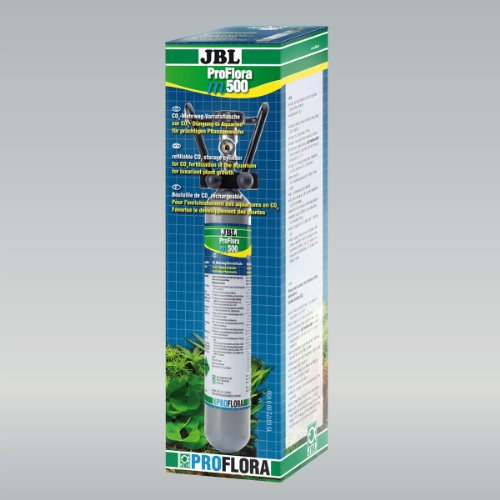 JBL ProFlora m500 63172 Mehrweg Vorratsflasche für Düngeanlagen in Süßwasser-Aquarien, 0,5 kg