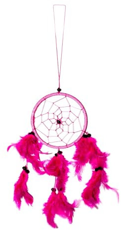 40cm x 11cm Dreamcatcher Traumfänger Neon Pink Indianer