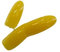 Fat-catz-copy-catz 100x False Medium Long Length Full Coverage Oval Rounded Tip French Full False Nails 10 different sizes - Yellow