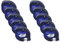 vhbw 10x Schriftband-Kassette Plastik kompatibel mit Dymo LetraTag Plus LT-100T, XM, 2000, LT-100H Etiketten-Drucker 4m x 12mm Schwarz auf Weiß