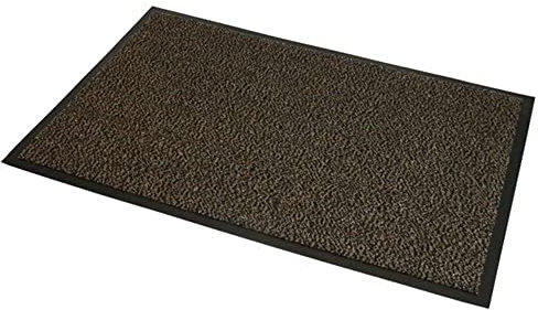 JVL Brown Black Heavy Duty Barrier Door Floor Mat, 60 x 150 cm