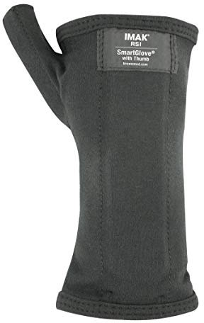 IMAK Smart Glove Thumb and Wrist Support, Helps, Prevent & Relive Wrist & Thumb Pain from Carpal Tunnel Syndrome (RSI), Ideal to Use with PC, Keyboard, Mouse, Gaming (Large)